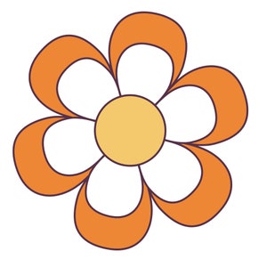 Adesivo floreale hippie Adesivo in vinile personalizzabile per esterni resistente ai raggi UV, realizzato con pellicola di alta qualità di Orafol