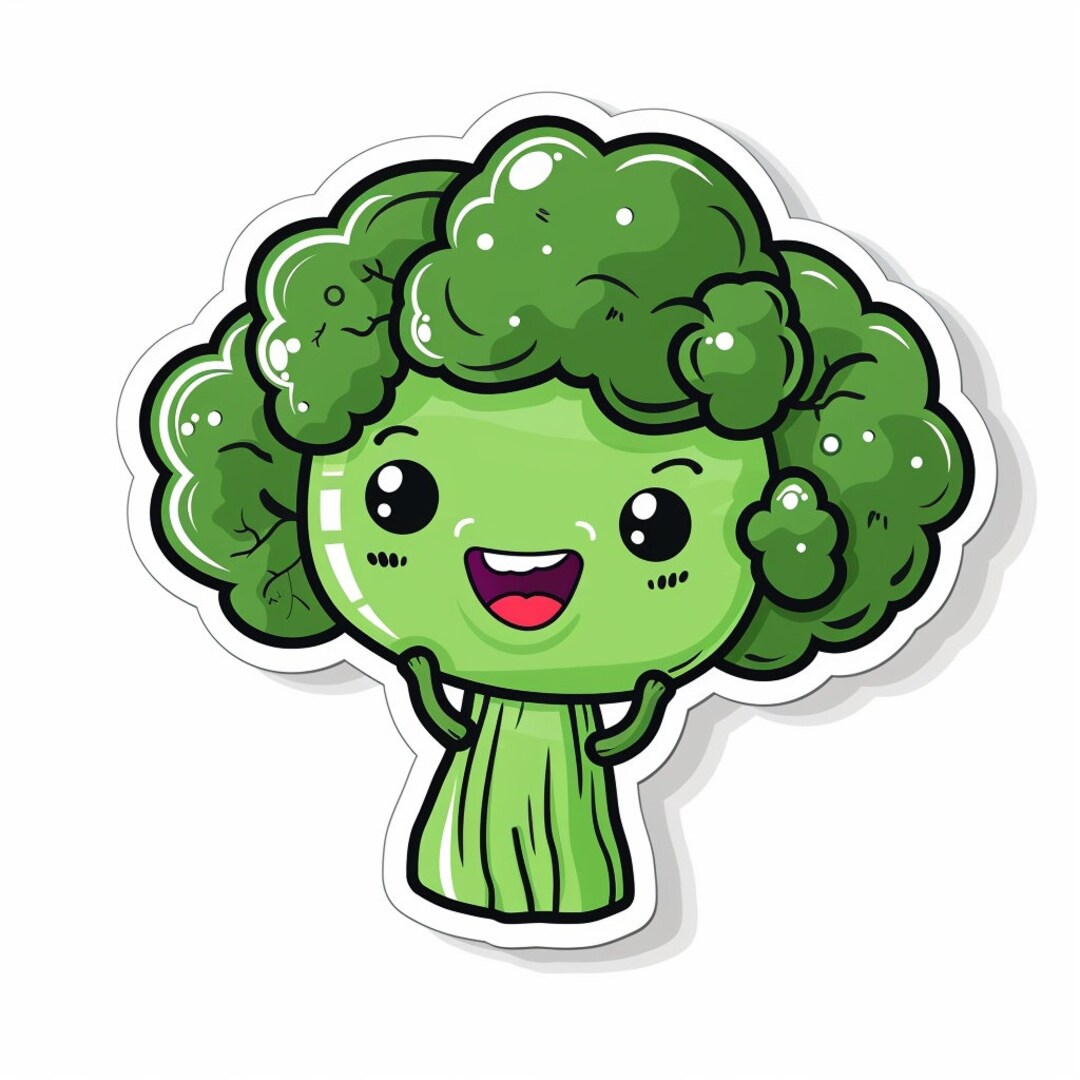 Car Sticker Broccoli Sticker Weatherproof Outdoor Uv-resistant Vinyl ...