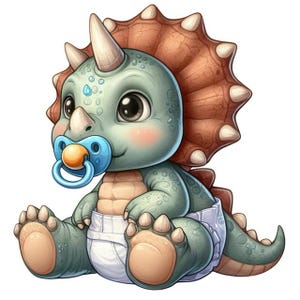 Naklejka na ścianę z uroczym dinozaurem – prehistoryczny dinozaur i naklejka na samochód