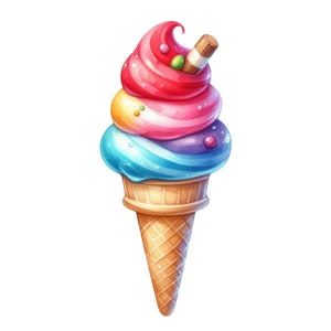 Sticker Summer Ice Cream Aufkleber Personalisierbar Outdoor Vinyl