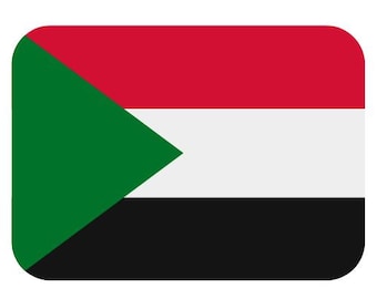 Car sticker sticker flag Sudan flag sticker