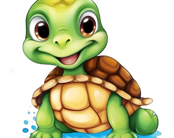 24 Adesivi Carini A Forma Di Tartaruga Per Pareti - Decorazione Creativa Per Camera Bambini, Bagno E Acquario - Foto 4