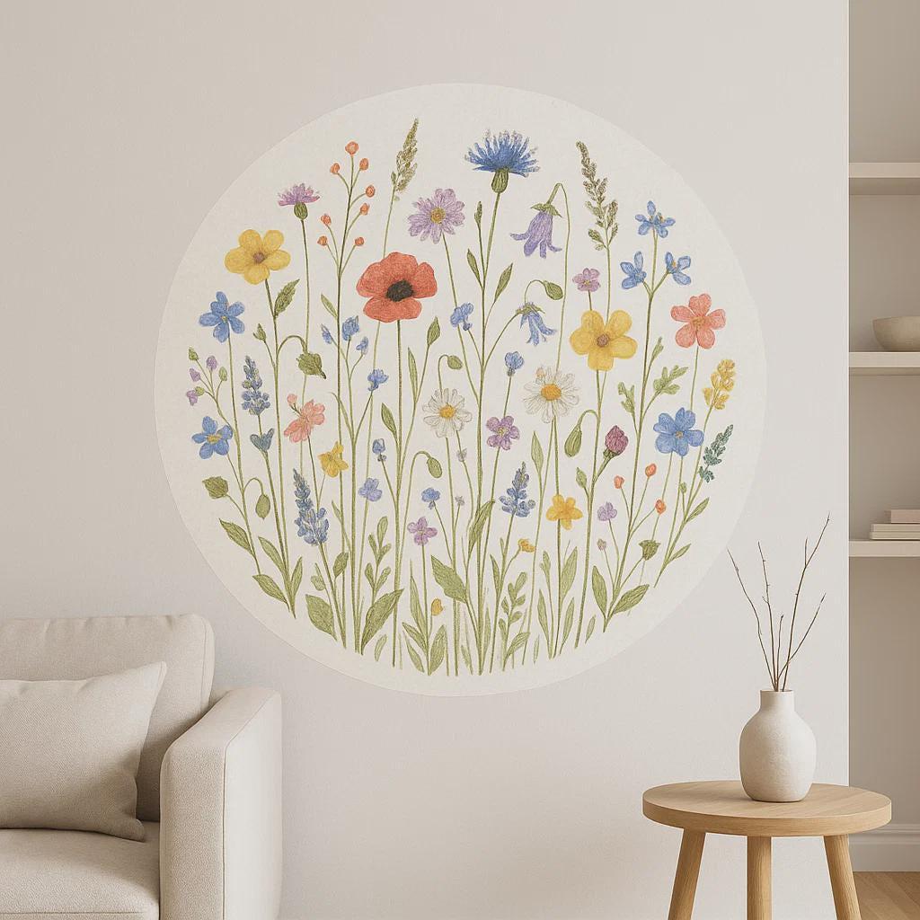 SALE – Süße Blumen-Wandtattoos Fürs Kinderzimmer – Bunte Deko-Aufkleber (WAK-039)