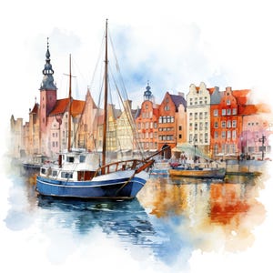 Danzig Polen Aufkleber Personalisierbar Outdoor UV-beständiger Vinyl Sticker aus Hochwertiger Folie von Orafol Autoaufkleber Laptopaufkleber