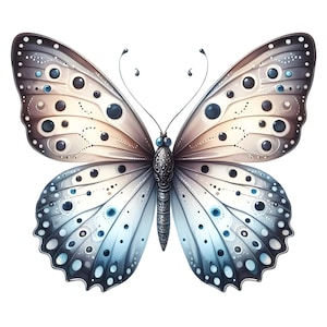 Autostickers in aquarelstijl met vlinders voor auto's, laptops, koffers, kleurrijke insectenstickers voor natuurliefhebbers en lentedecoratie.