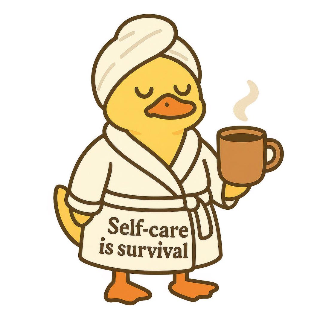 5x Self-care Animal Stickers, 5 Different Designs | Funny | Car, Laptop ...