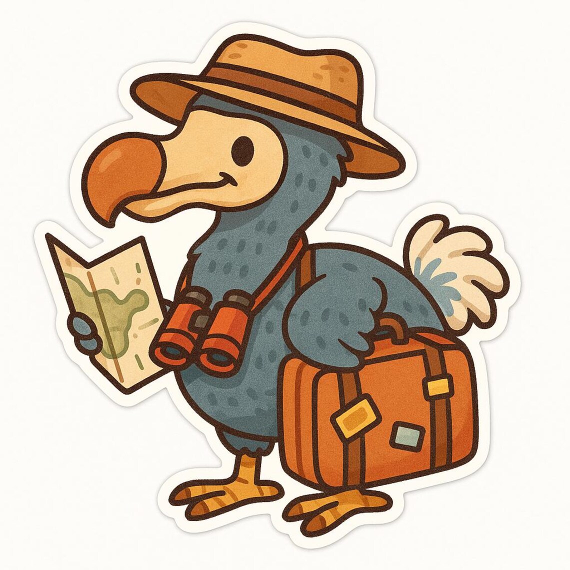 Color Dodo Sticker Dodo as a Tourist Sticker – Funny Car Sticker – Weatherproof, Charming ...