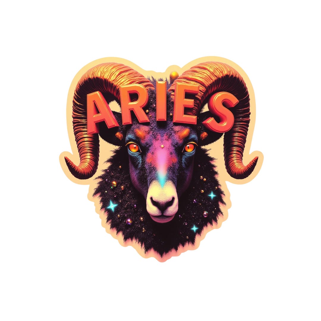 Car Stickers Aries Zodiac Sign Multipack Weatherproof for Car & Outdoor ...