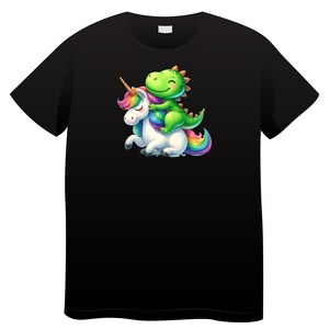 Camiseta unisex con motivo de dinosaurio de dibujos animados de acuarela personalizable