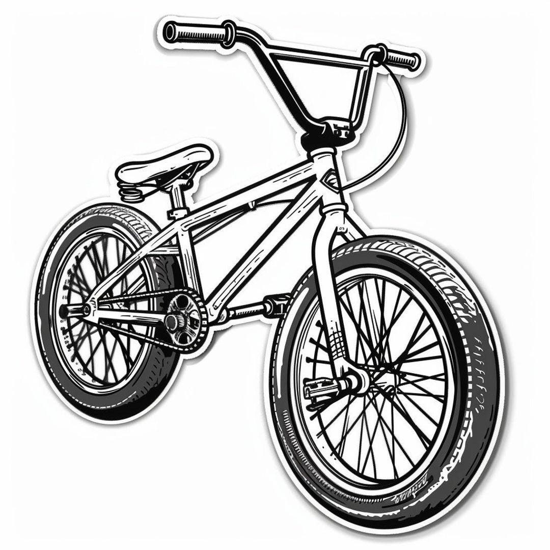 BMX Bike Sticker Personalizable Outdoor Uv-resistant Vinyl Sticker Made ...