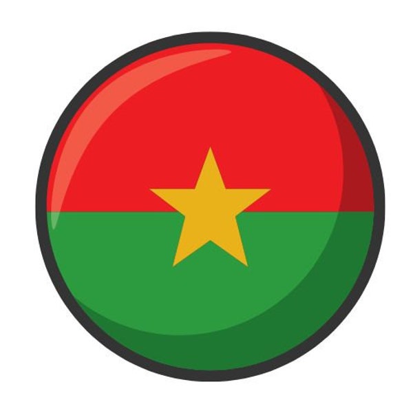 Autoaufkleber Sticker Fahne Burkina Faso Flagge Aufkleber