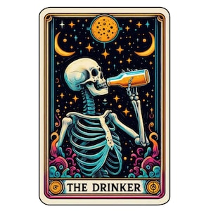 Adesivo de cartas de tarô para carro, à prova de intempéries, adesivo de vinil resistente a UV, personalizável, feito de filme de alta qualidade da Orafol