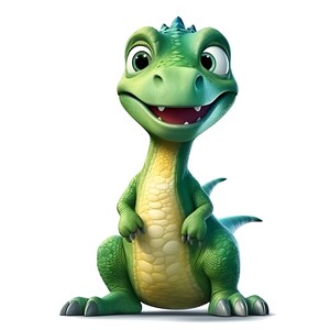 Süßer Dino Sticker – Lustiger Cartoon Dinosaurier Aufkleber für Kinderzimmer Auto und Geschenkidee für kleine Dino Fans