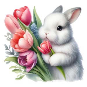 Adesivo per auto simpatici animali con adesivo tulipani Adesivo in vinile per esterni resistente alle intemperie personalizzabile