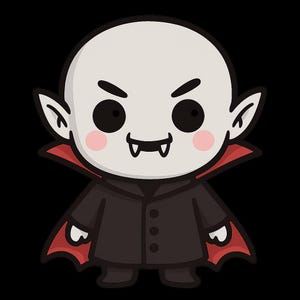 Adesivo Kawaii Nosferatu Adesivo in vinile resistente ai raggi UV per esterni realizzato con pellicola di alta qualità di Orafol Adesivo per auto Adesivo per laptop