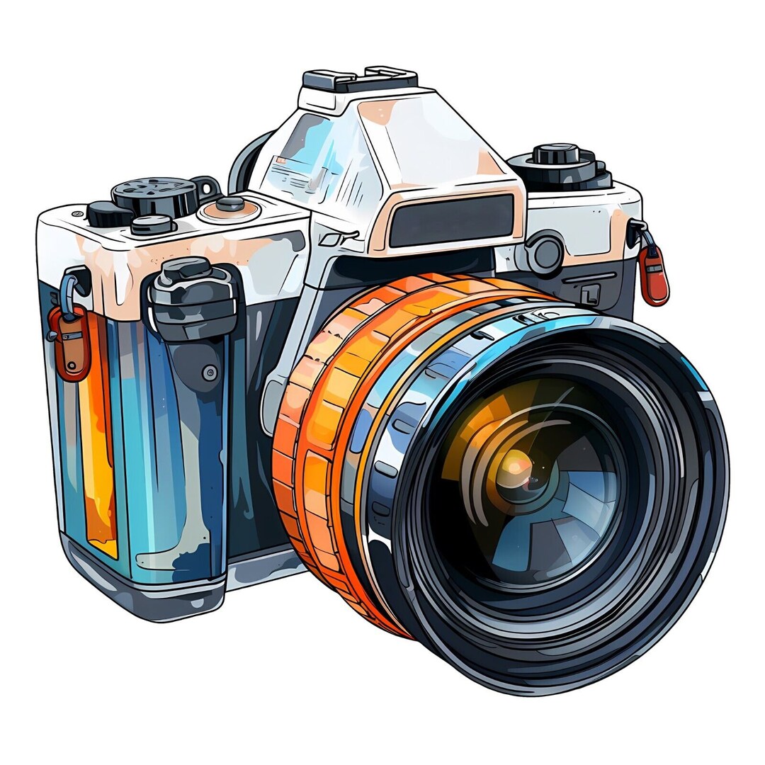 Retro Camera Detailed Sticker Vintage Camera Sticker Retro Photography Wall Decal Car Sticker Camera ...