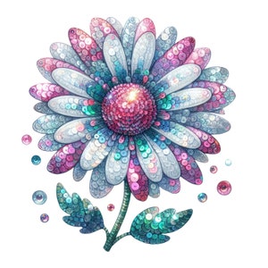 Adesivo margherita, adesivo acquerello con fiore, adesivo da parete, adesivo per auto, decorazione, regalo per gli amanti della natura, romantici e amanti dei fiori.