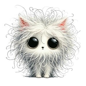Pegatina de gato loco: un caprichoso motivo felino como tatuaje de pared y pegatina para coche.