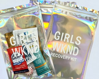 Kit per i postumi della sbornia “Girls Weekend” – Elementi essenziali per il recupero per la tribù delle spose