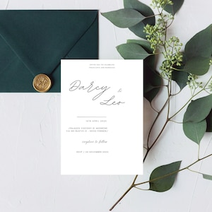 Digital Wedding Invitation | Editable Minimalistic Wedding Invitation | We Do Minimalistic Wedding Invitation