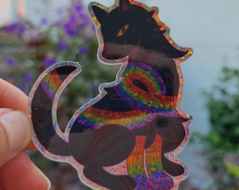 Rainbow Wolf Sticker