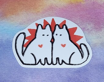 Cats in Love Sticker