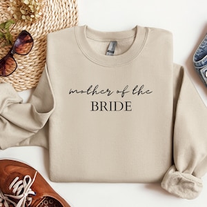 Mother of the Bride Sweatshirt, Mother of Bride Sweater, Brides Mom Crewneck, Bride Tribe, Bridal Party Outfit
