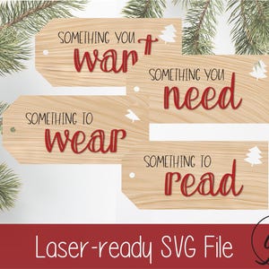 Something You Want Need Wear Read Tags Bundle SVG - Christmas SVG - Christmas Tags SVG
