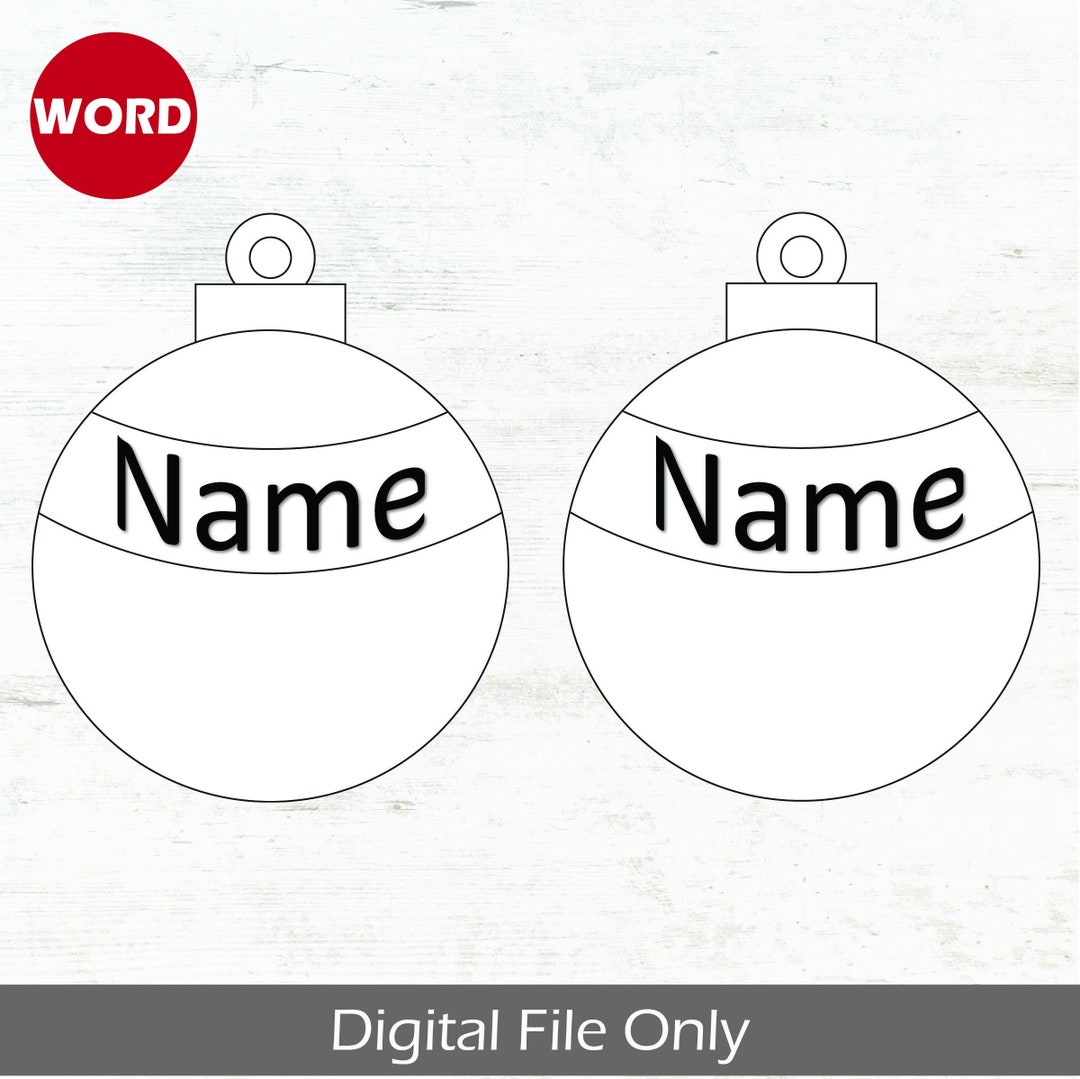 Personalized Ornament Printable Christmas Printable Christmas Tags ...