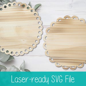 Cerchi di capesante SVG - Segno SVG - Laser Blank SVG