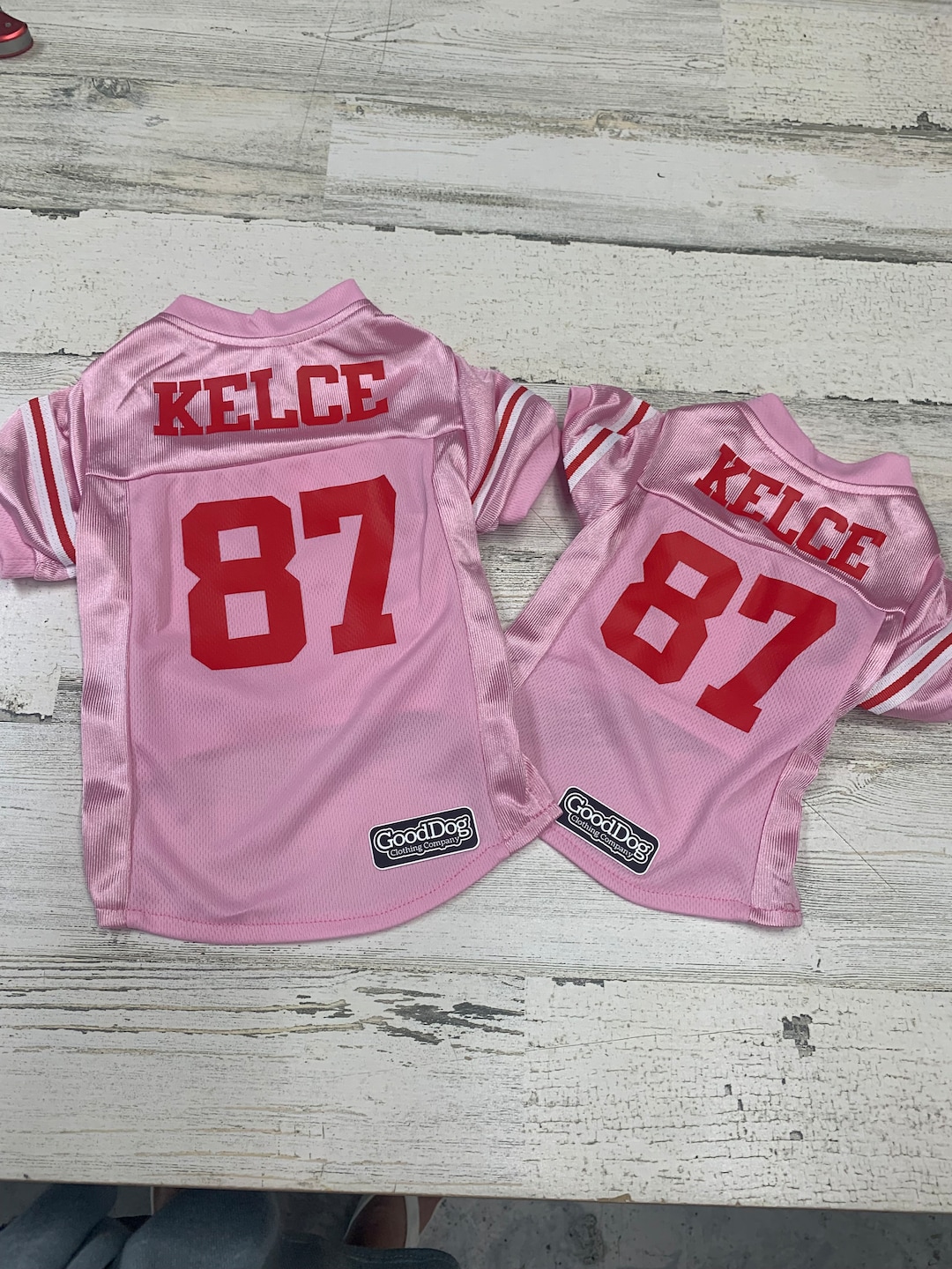 Kelce Dog Football Jersey jerseys Run Small Please Measure so You Wont