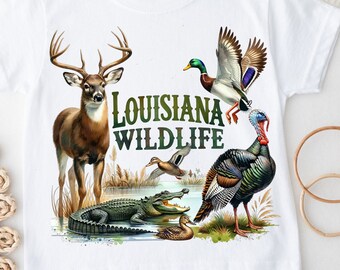 Louisiana Wildlife PNG Swamp Sublimation Digital Download, Mallard Duck Alligator Deer Turkey PNG, Hunting Sublimation PNG, Country Boy png