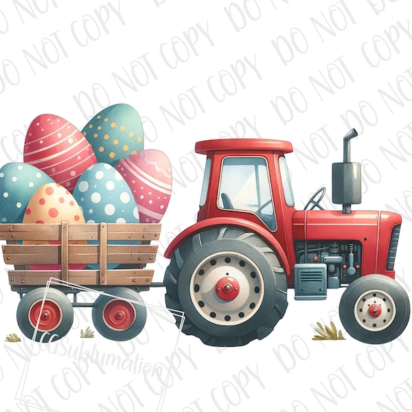 Easter Tractor PNG, Farm Tractor Sublimation, Digital Download, Easter PNG, Farm Sublimation png Boys Toddler Easter Cute Easter Bunny Gift