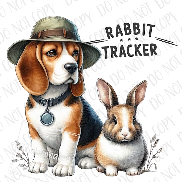 Rabbit Tracker PNG | Southern Boy png | Little Hunter Rabbit Hunting Sublimation | Beagle PNG | Rabbit Hunt png |  Hunter Boy Hunting Dog