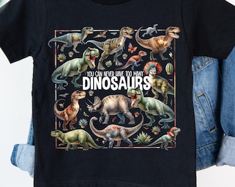 Zu viele Dinosaurier PNG, Dinosaurier Sublimation digitaler Download, T-Rex Stegosaurus Triceratops Dinosaurier PNG Dinosaurier-Liebhaber Paläontologe PNG