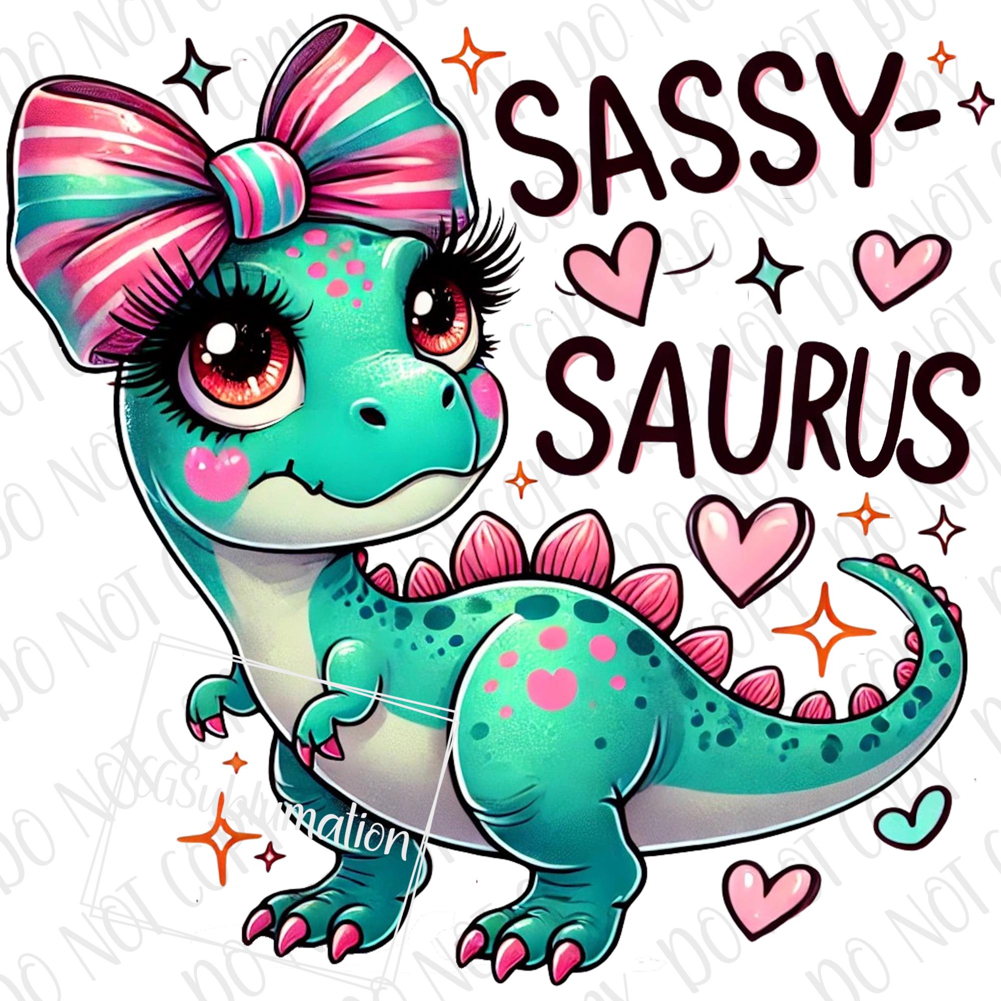 T-Rex Dinosaur For Girls PNG Sassy Saurus PNG, Funny SassySaurus Dinosaur Sublimation, Girls Dino  Cute T-Rex Baby Print, Girl Dinosaur Gift