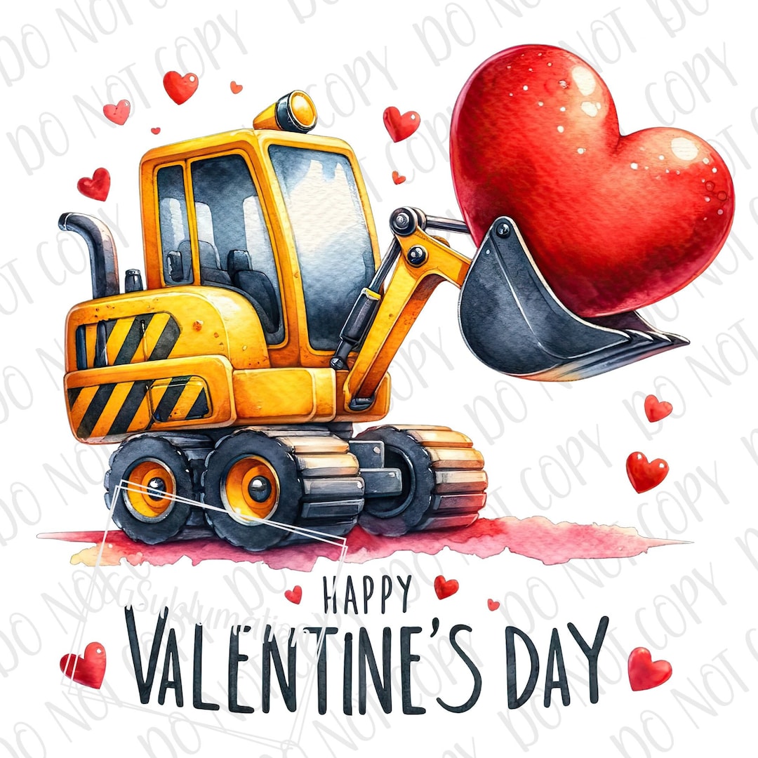 Happy Valentine's Day PNG, Loader Sublimation, Digital Download ...