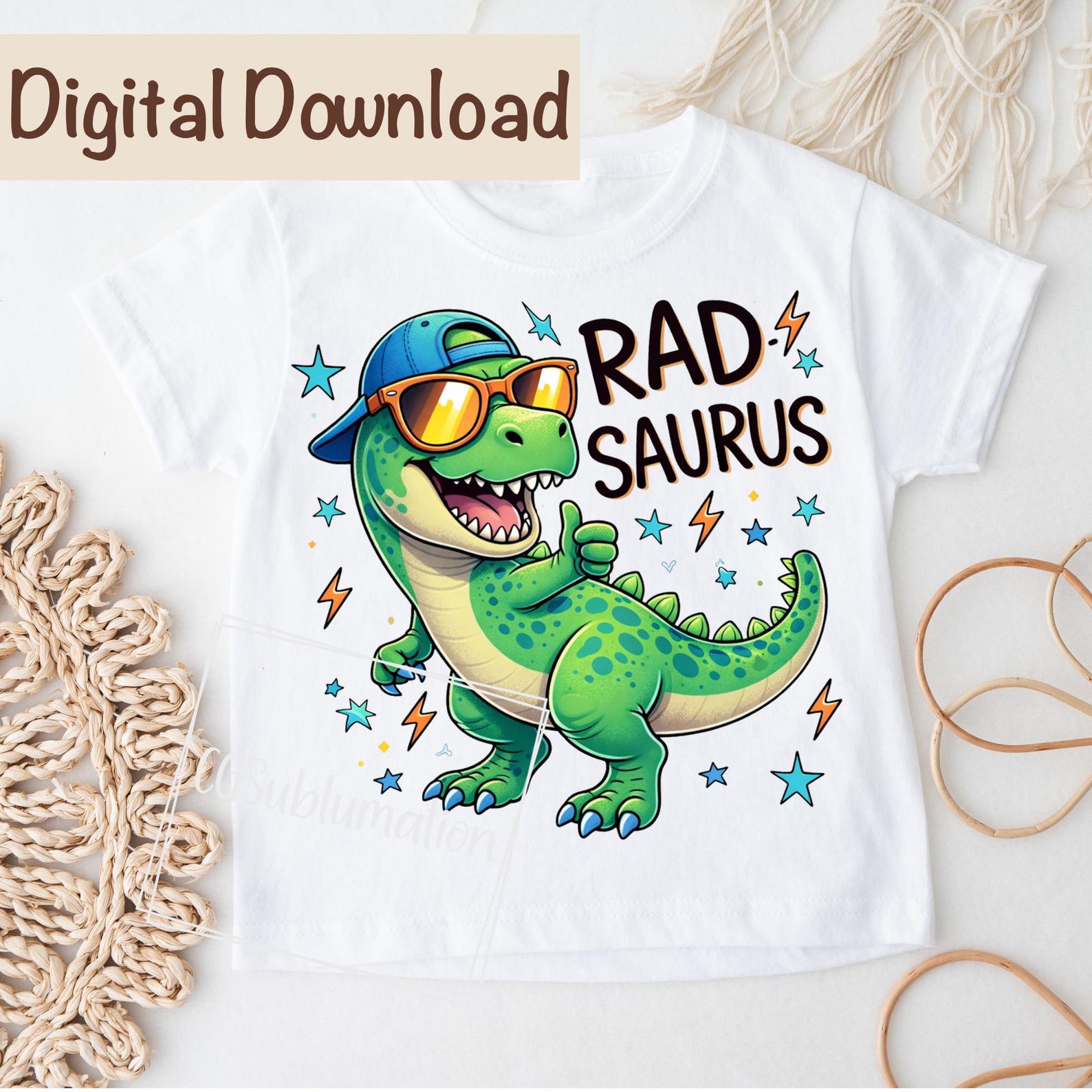 T-rex Dinosaur for Boys PNG Rad Saurus PNG, Funny Radsaurus Dinosaur ...