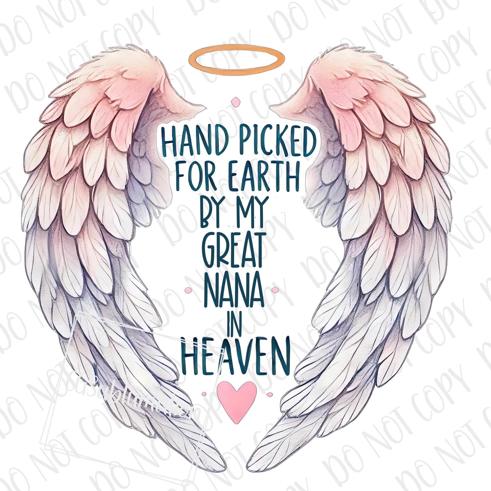Nana in Heaven Svg - Etsy
