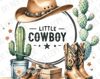 Little Cowboy png, Country PNG, Rodeo Cowboy Sublimation, Cowboy Hat & Boots PNG, Cute Cowboy Print, Cowboy Baby png, Western Cowboy Boy PNG