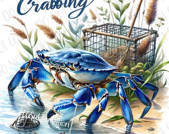 Crabbing PNG, Just a Boy Who Loves Crabbing PNG, Crab Fishing Sublimation, Fishing Blue Crab png, Fishing Baby png Western Fishing Boy PNG