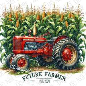Future Farmer Tractor Driver PNG | Farm Tractor Sublimation | Digital Download | Little Farmer png | Farming Boy PNG | Farmer Farm Tractor