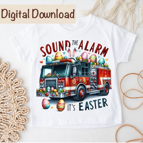 It's My Birthday Fire Truck Fireman 4 Birthday Boy T-Shirt It's My Birthday Fire Truck Fireman 4 Birthday Boy T-Shirt