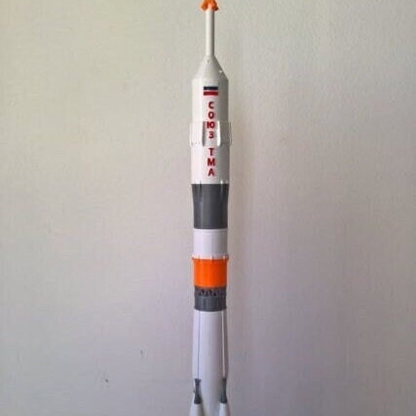 Model of Soyuz FG Russian Molniya Rocket Miniature 3D printed Display Spacecraft