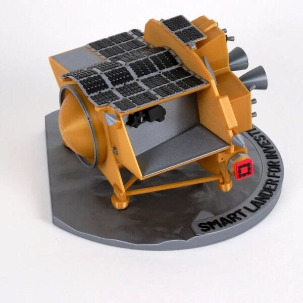 SLIM Japan Moon Smart Lander for Investigating Moon 3D Model Miniature Statue
