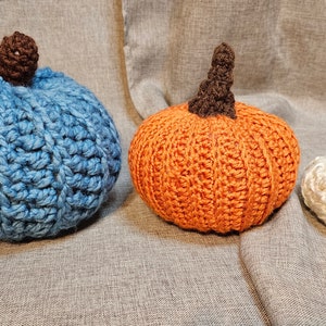Pumpkins!!! Is Fall Here Yet? Crocheted Pumpkins - Set of 3