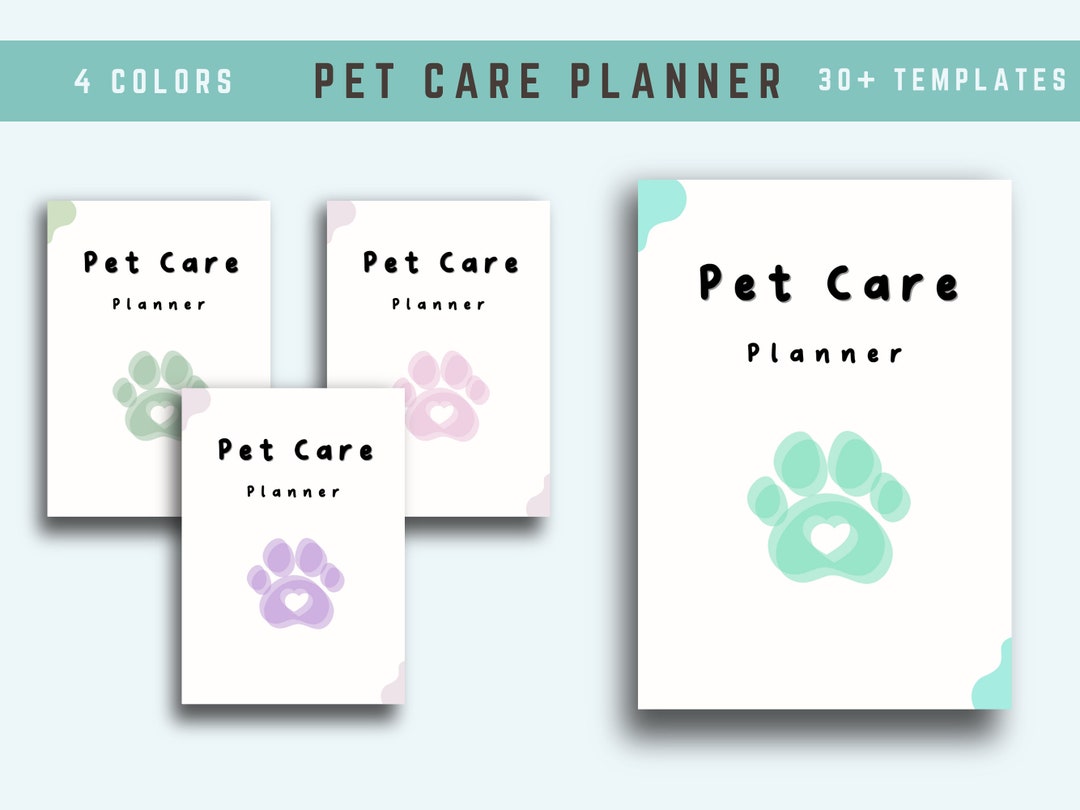 PRINTABLE Pet Care Binder PDF Bundle, Dog Sitter Binder, Household Pet ...