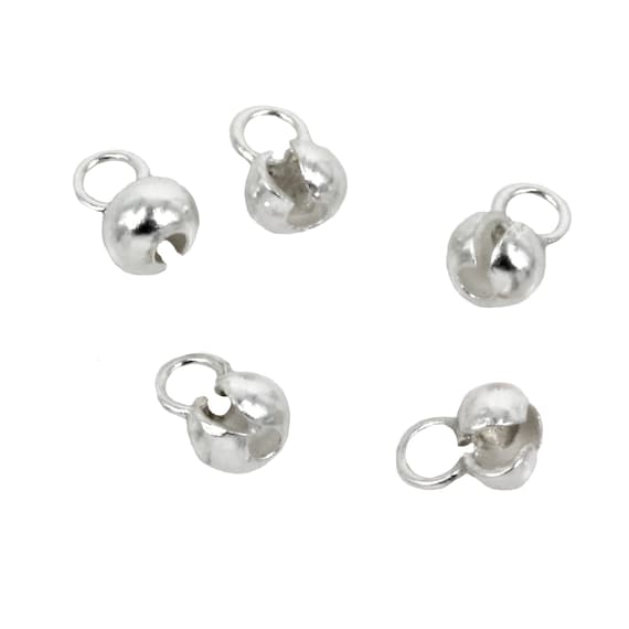 Crimp Cover With Loop in Sterling Silver Various Sizes CC007 CC009 Etsy