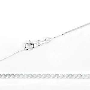 Sterling Silver Serpentine Chain Necklace 0.9mm 16″ (41cm) 18" (46cm) 20" (51cm) 22" (56cm) | SF1276