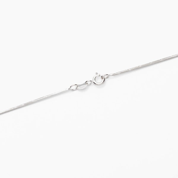 Collier en argent sterling avec chaîne serpent 1,0 mm 16 po. (41 cm) 18 po. (46 cm) 20 po. (51 cm) 22 po. (56 cm) | SF1204